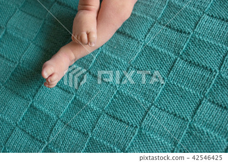 Newborn baby feet. 42546425