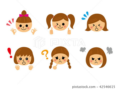 Reaction 6 types - Stock Illustration [42546615] - PIXTA