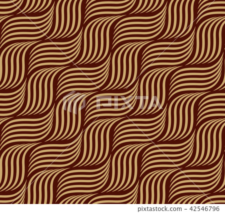 The geometric pattern with wavy lines. Seamless The geometric pattern with wavy lines. Seamless 42546796