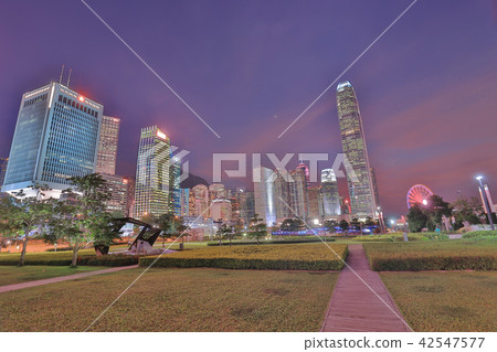 Tamar Park in view of central Hong Kong Tamar Park in view of central Hong Kong 42547577