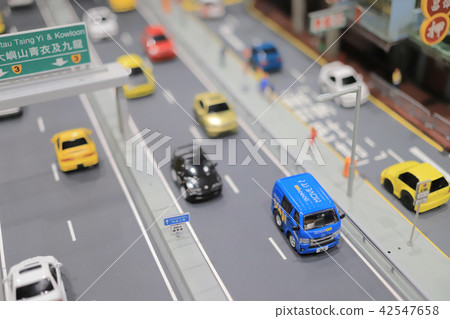 a dsiplay of toys at Exhibition fair 42547658