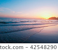 Sunset over the sea 42548290