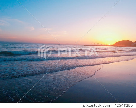 Sunset over the sea 42548290