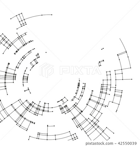 Connecting lines and dots on white background. Abstract network connection design concept Connecting lines and dots on white background. Abstract network connection design concept 42550039