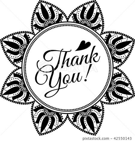simple small mandala with text Thank You simple small mandala with text Thank You 42550143
