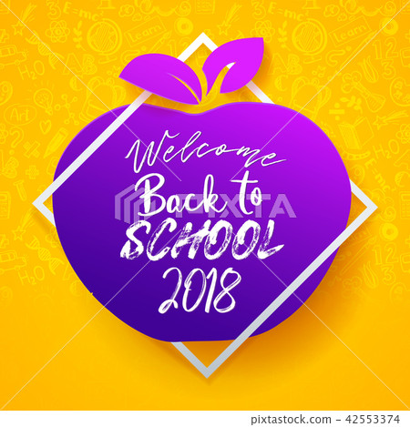 Back to school apple tag Back to school apple tag 42553374