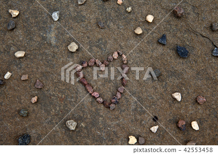 sharp stone heart background  42553458