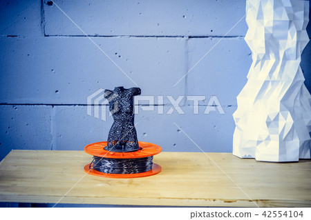 3D printer working close up. Automatic three dimensional 3d printer 3D printer working close up. Automatic three dimensional 3d printer 42554104