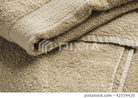 Beige Bath Towel Background 42554420
