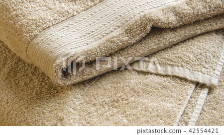 Beige Bath Towel Background 42554421