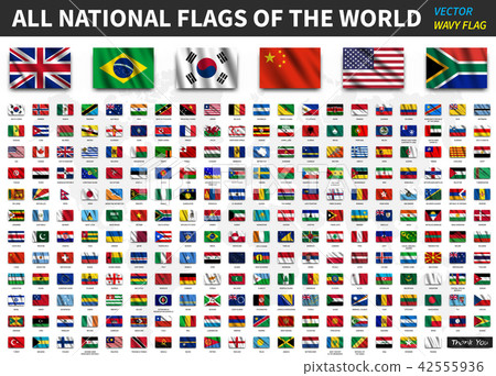 All national flags of the world . All national flags of the world . 42555936