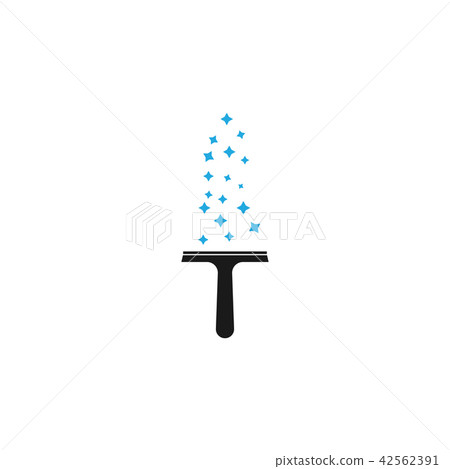 Cleaning service sanitation logo design concept 42562391