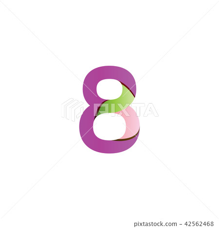 Colorful number logo icon template vector - Stock Illustration ...
