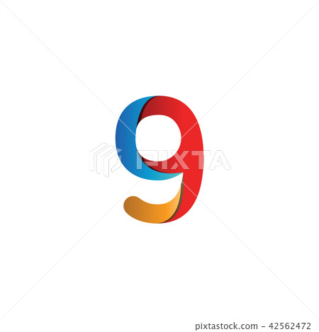 Colorful number logo icon template vector - Stock Illustration ...
