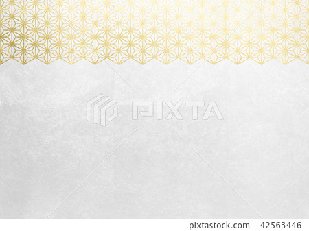 大麻葉箔金白色圖像(背景材料) 大麻葉箔金白色圖像(背景材料) 42563446