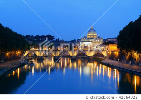 River Tiber in Rome 42564322