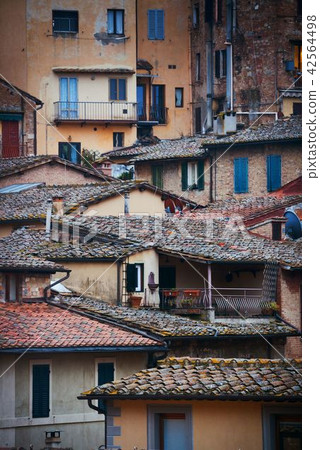 Old building background Siena Italy 42564498