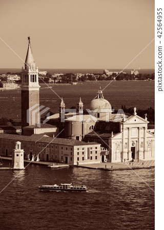 San Giorgio Maggiore church and boat San Giorgio Maggiore church and boat 42564955