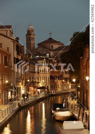 Venice canal night Venice canal night 42564962