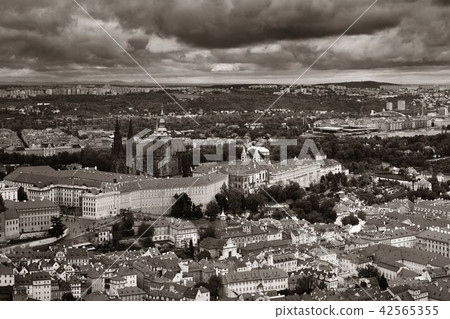 Prague skyline rooftop view Prague skyline rooftop view 42565355