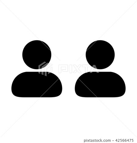 Client icon vector male group of persons symbol 42566475