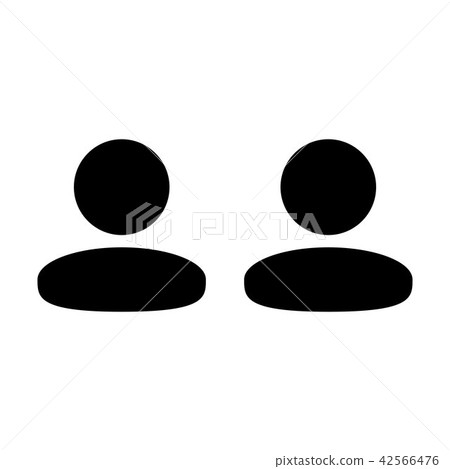 Client icon vector male group of persons symbol Client icon vector male group of persons symbol 42566476
