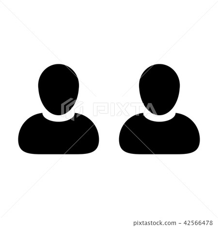 Management icon vector male group of persons sign Management icon vector male group of persons sign 42566478