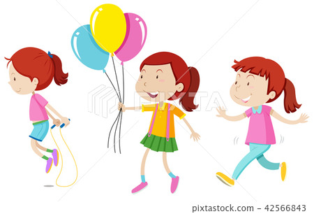 Set of three red hair girls Set of three red hair girls 42566843