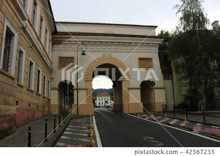 Scheort Gate Brasov in the Old Town Romania Europe Scheort Gate Brasov in the Old Town Romania Europe 42567235