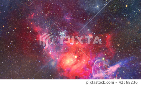 Nebula and stars in outer space. Nebula and stars in outer space. 42568236