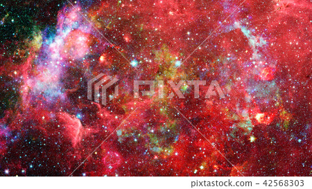 Nebula and star in deep space, mysterious universe 42568303