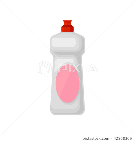 Dishwashing detergent plastic bottle, household cleaning chemical product container vector Dishwashing detergent plastic bottle, household cleaning chemical product container vector 42568369