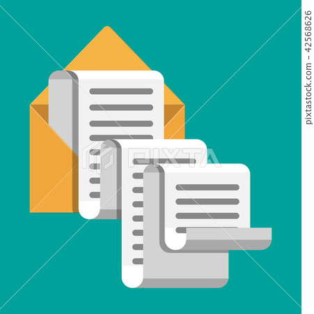 Paper envelope letter correspondence. Paper envelope letter correspondence. 42568626