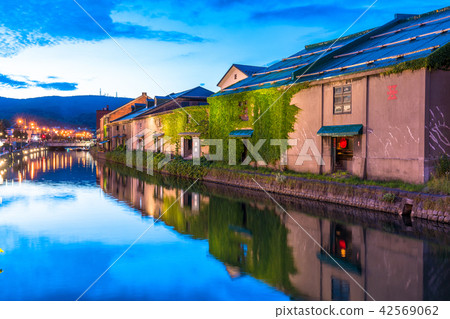 “北海道”小樽運河·夜景 42569062