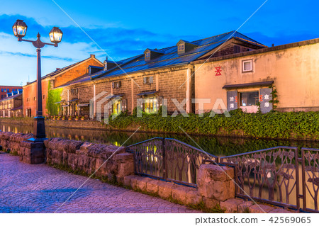 “北海道”小樽運河·夜景 42569065