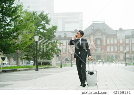 Businessman rain business image Businessman rain business image 42569181