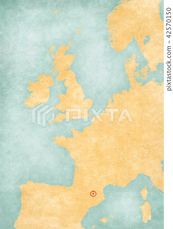 Map of Western Europe - Andorra 42570150