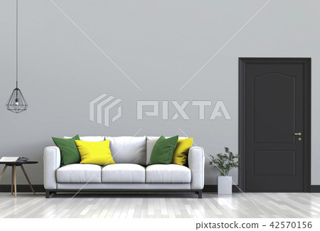 Living room interior in modern style, 3d render 42570156