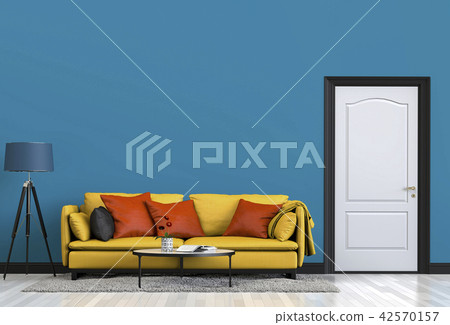 Living room interior in modern style, 3d render 42570157