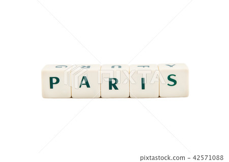 Dice, white cubes, words, text Dice, white cubes, words, text 42571088