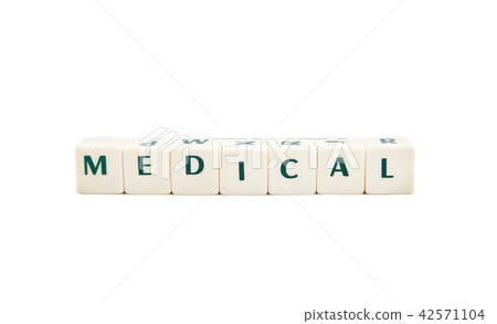 Dice, white cubes, words, text 42571104