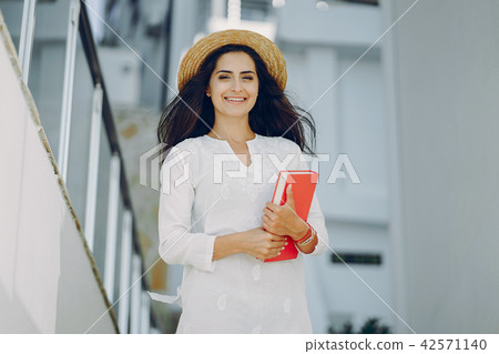 girl with book girl with book 42571140