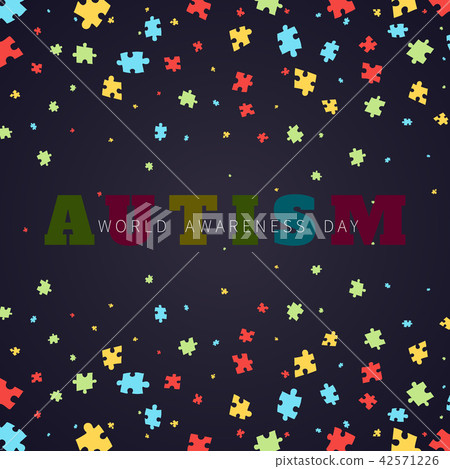 Autism awareness frame poster 42571226