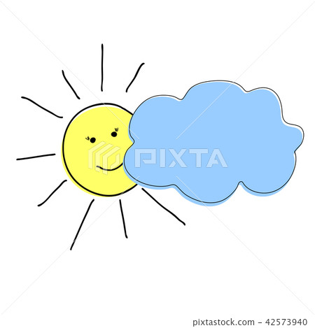 sun and cloud sun and cloud 42573940