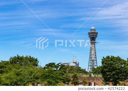 Tsutenkaku from Osaka Chapel Hill. Tsutenkaku from Osaka Chapel Hill. 42574222