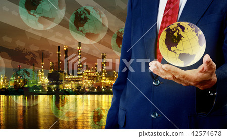 Oil refinery buisness, Save energy concept Oil refinery buisness, Save energy concept 42574678