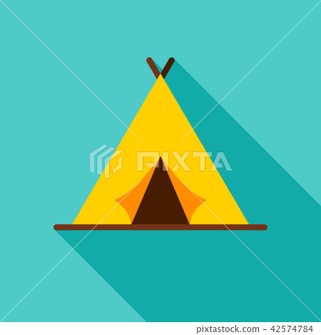 Camping Tent Object Icon - Stock Illustration [42574784] - PIXTA