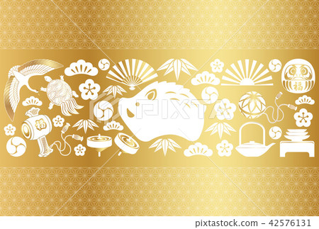 Year-card New Year's card template Year-card New Year's card template 42576131