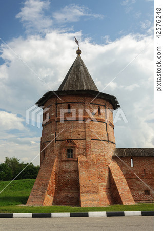 Corner tower of ancient Russian monastery Corner tower of ancient Russian monastery 42576248