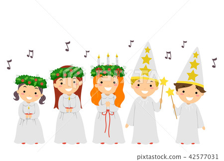 Stickman Kids Sweden Saint Lucia Carol 42577031